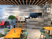 Aqua Plaza Cafe Industrial Interior Design