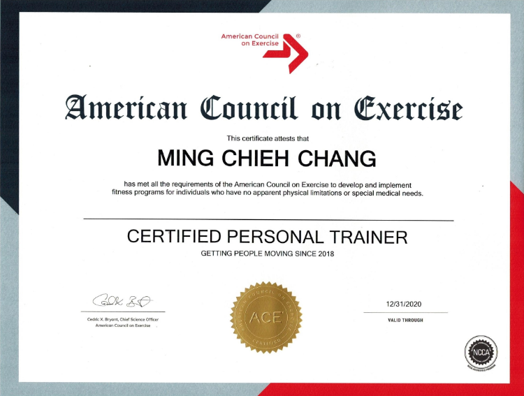 美國運動協會私人健身教練(ACE-CPT)