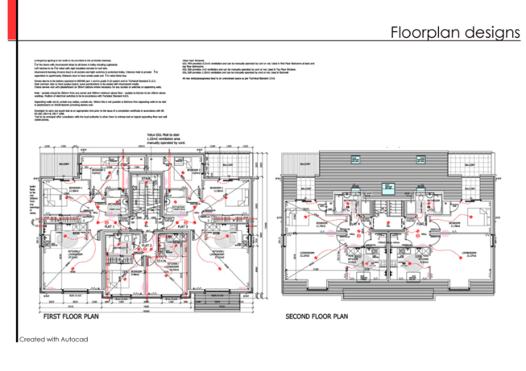 Floor plan design & technical drawings