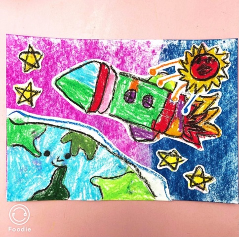4歲學生剪貼畫作作品