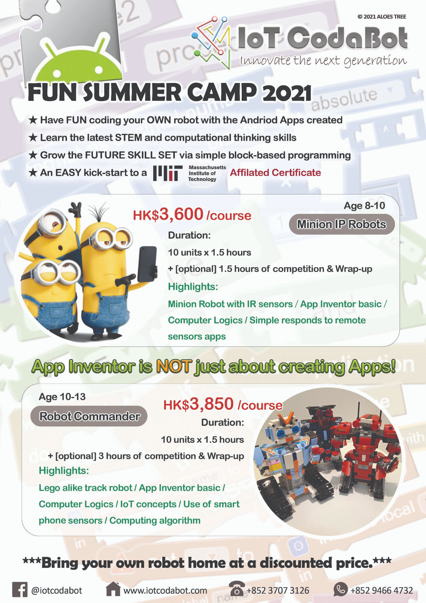 IoT Codabot FUN Summer Camp 2021 