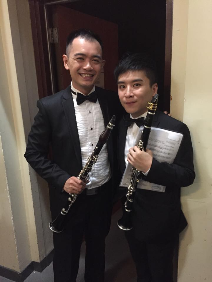 跟香港多名著名單簧管手合作