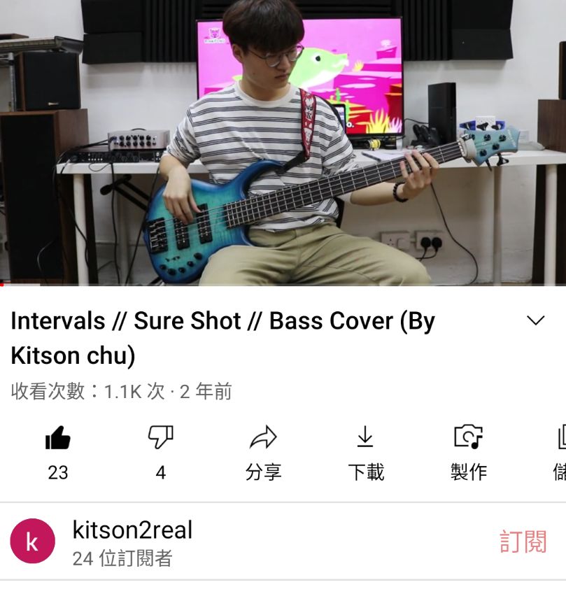 https://youtu.be/kLQANuZKo0c
Intervals- Sure Shot bass cover示範