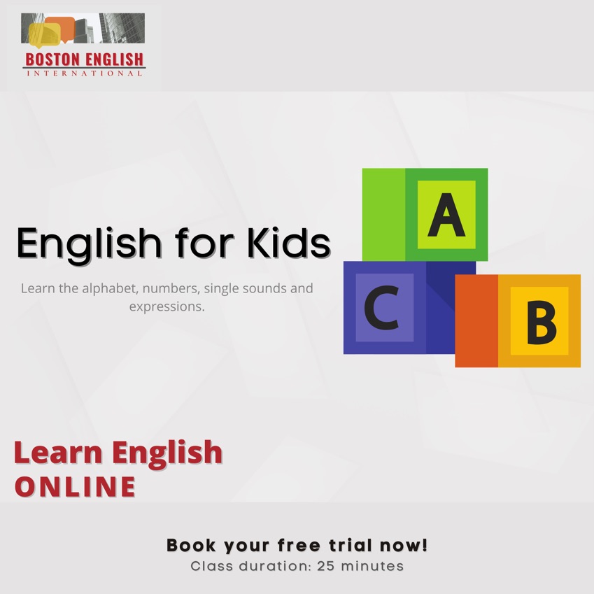 English for Kids: Learn alphabet, numbers, phonics and simple expressions. 