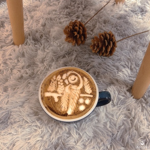 拉花課程導師作品☕️