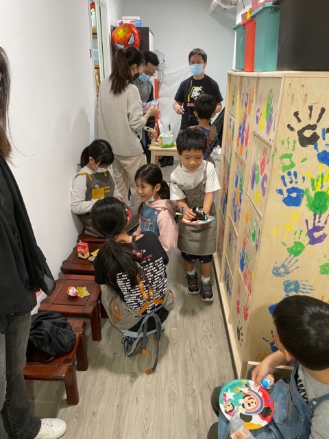 At the end of every workshops, newcomers become a part of the Crafty Hands family by signing with their handprint