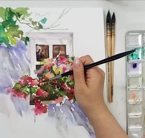 水彩畫課程由基礎學起，乾畫法及濕畫法，混色技巧等。導師即場示範技巧及手法，容易上手。教授如何由臨摹階段轉至自我創作層次。