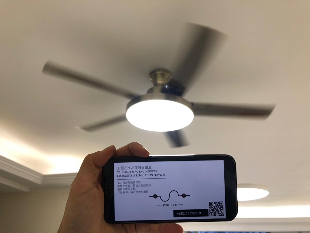 天花吊扇燈安裝
Ceiling fan light installation & maintenance 