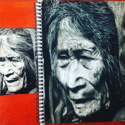 人像素描來了