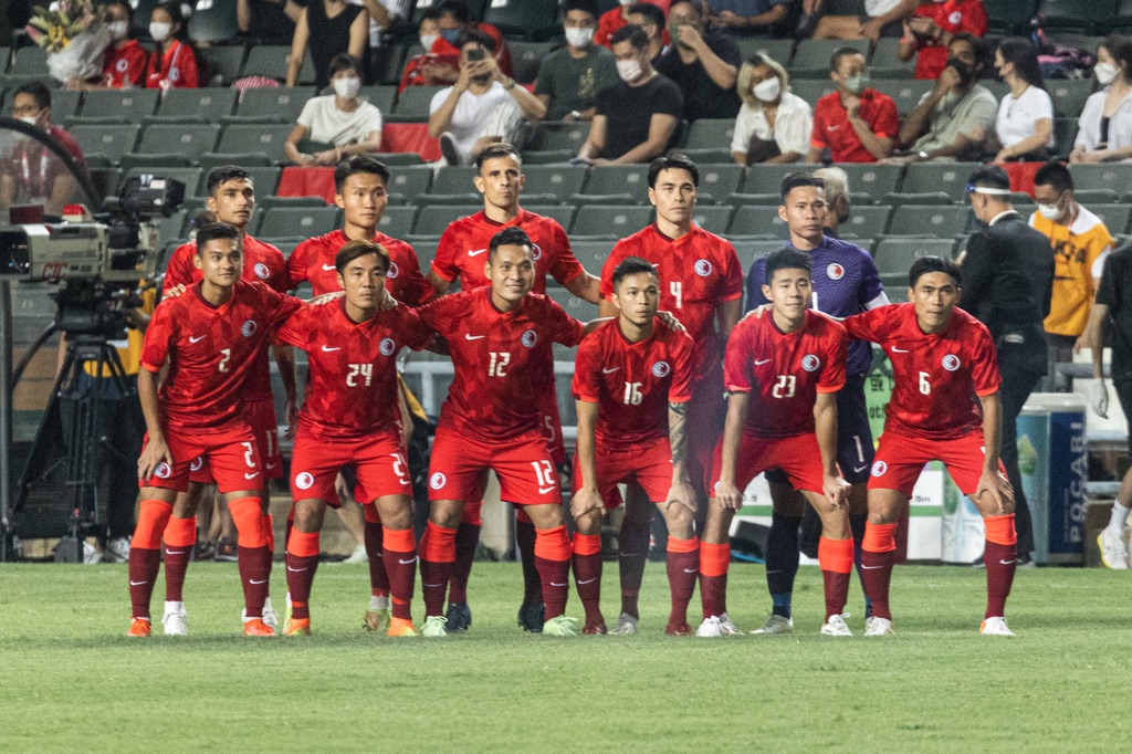 拍攝2022年國際友誼賽香港對緬甸