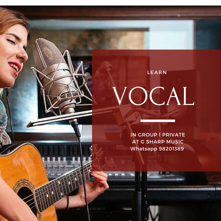 Vocal tutoring 