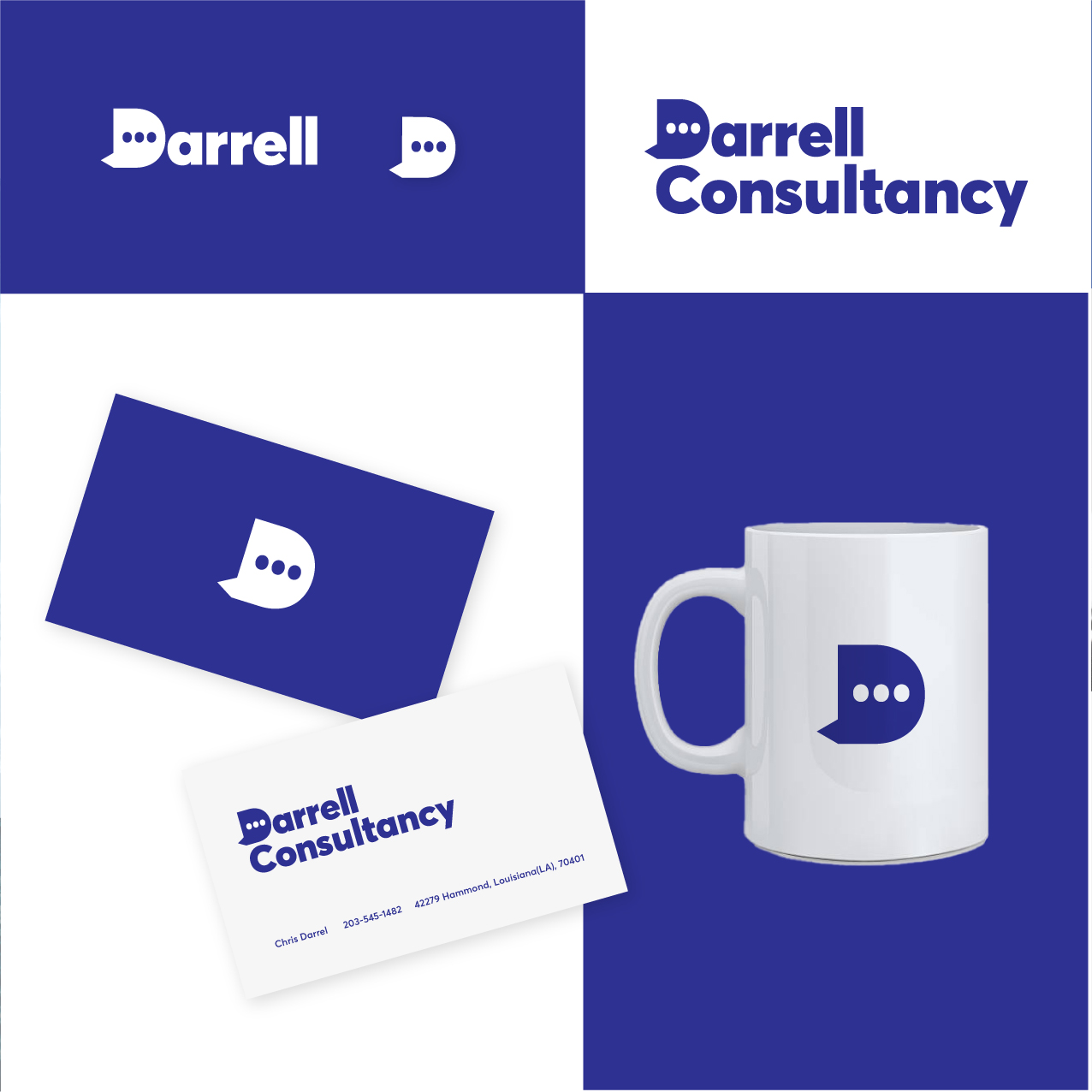 Darrell 顧問公司  | 品牌設計、 簡約風格Logo設計、 卡片設計、公司禮品設計