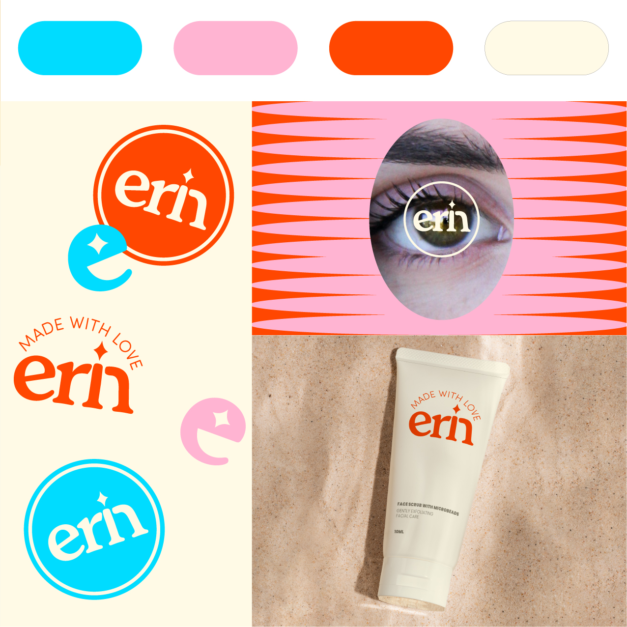 Erin Skincare - 護膚品牌 | 品牌設計、Logo設計、包裝設計、Color Palette 色板設計