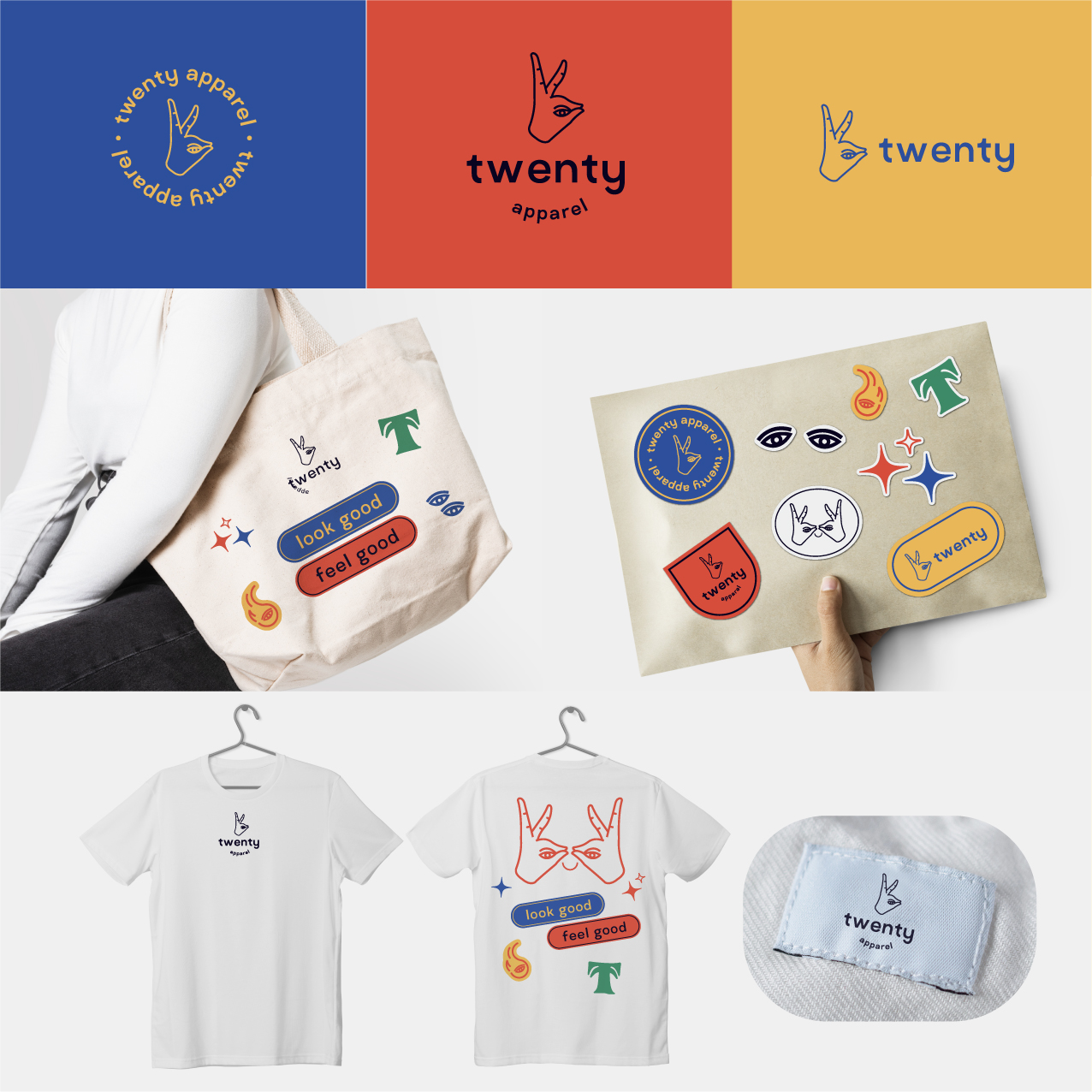 Twenty Apparel -時裝網店品牌 | 品牌設計、Logo設計、包裝設計、Tote Bag 環保袋設計 T恤設計、Color Palette 色板設計 