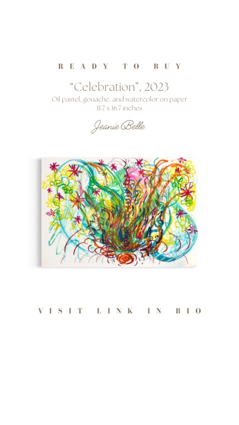Original intuitive art piece by Jeanie Belle