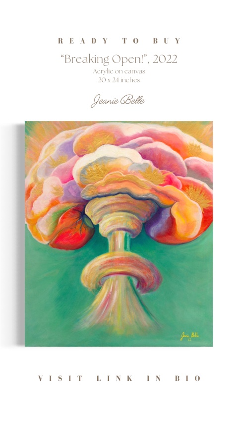 Original intuitive art piece by Jeanie Belle