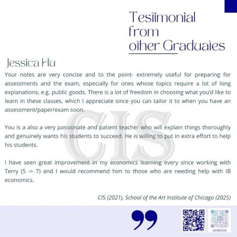 Testimonials from Graduates of ofher International Schools