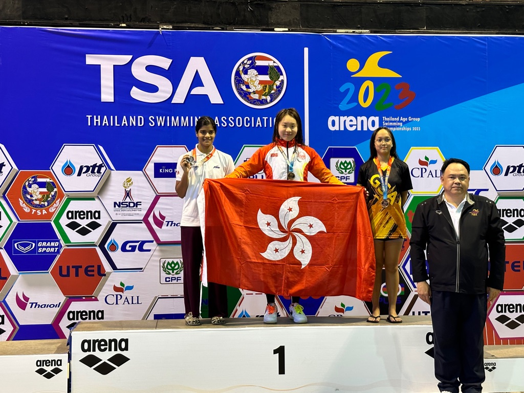 Thailand Age group swimming competition-2023 Rank:1