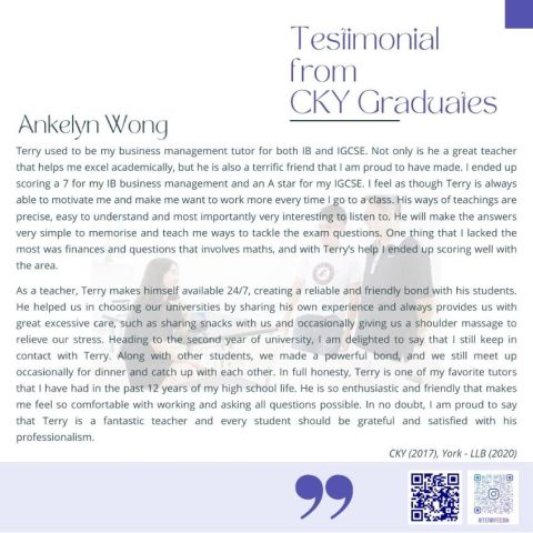 Testimonials from CKY Graduates