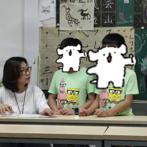 上課時的相片