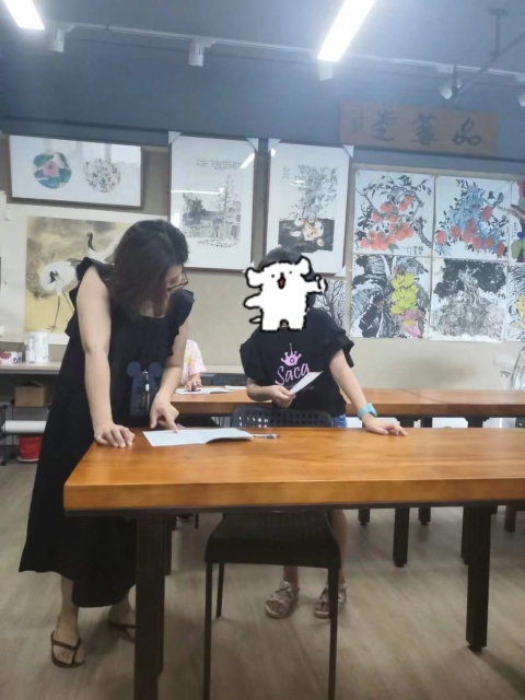 上課時的相片