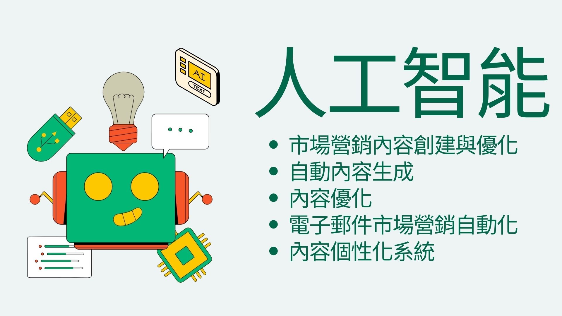 簡介： 利用先進的AI技術，為企業提供創新的市場營銷內容自動化和個性化解決方案。