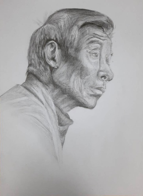 個人作品 - (人像素描) 鄧琛怡