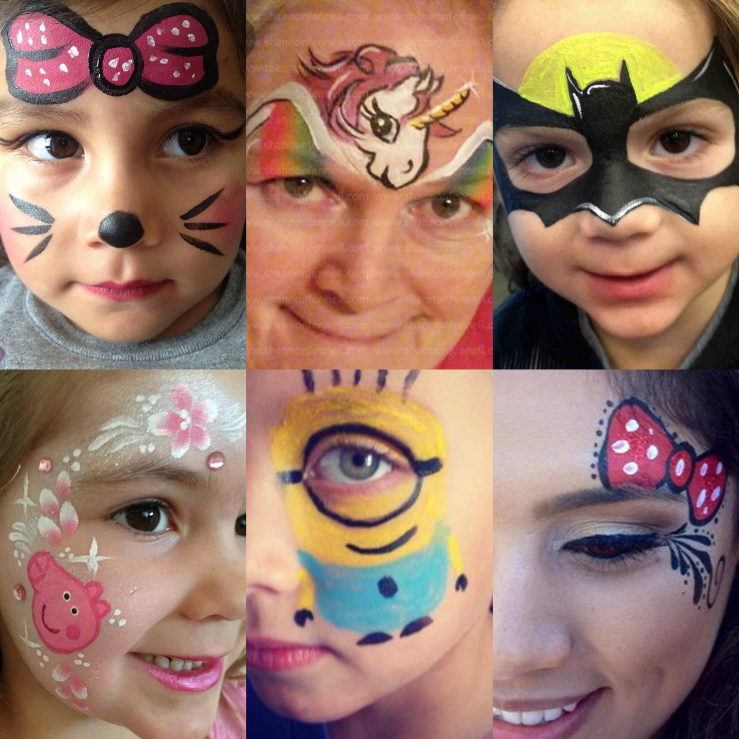 face painting service for different kids