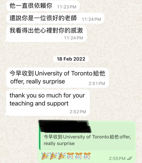 Student get offer from university of Toronto