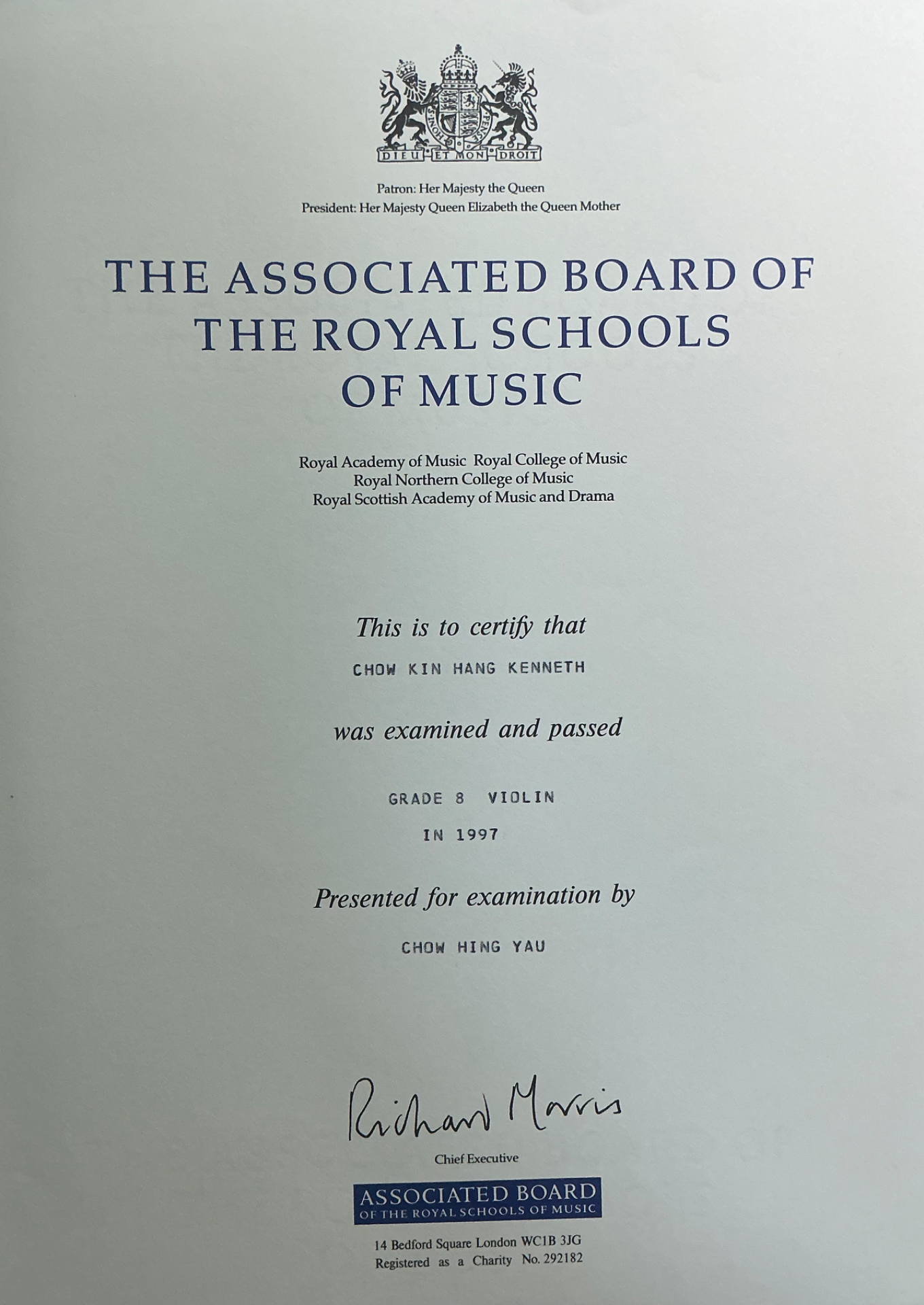 Grade 8 Violin
