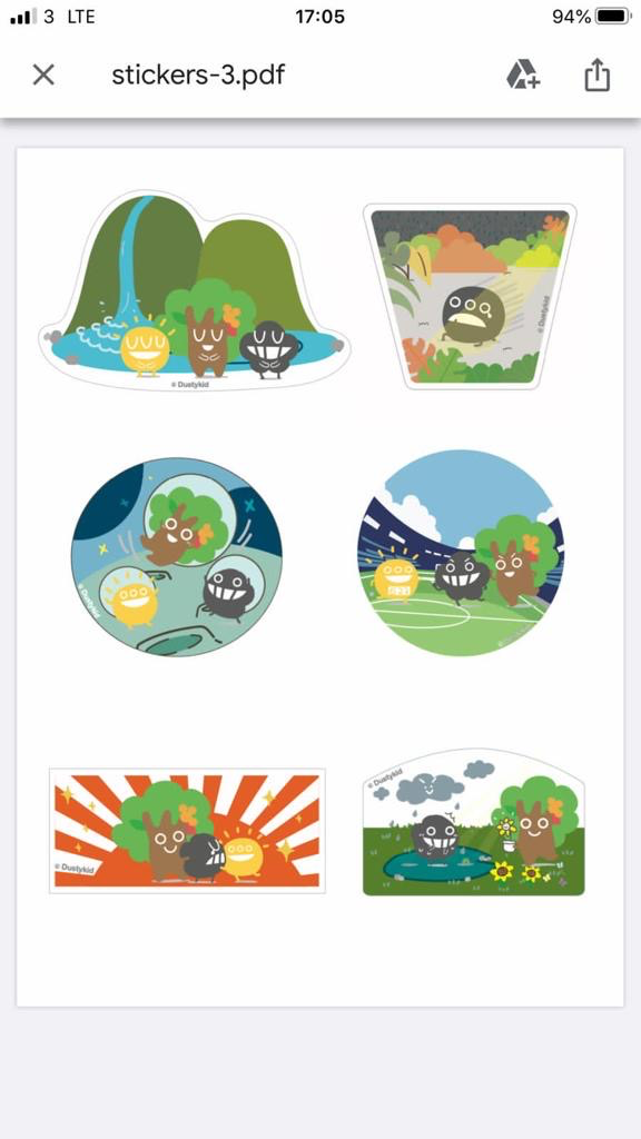 Sticker graphic design 