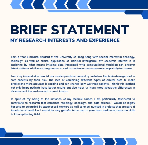 Brief statement範本