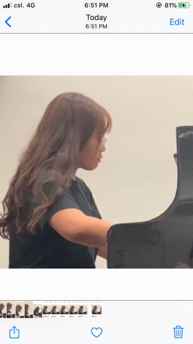 Piano teacher Miss Chan